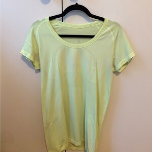 lululemon athletica Lime Short Sleeve Tee